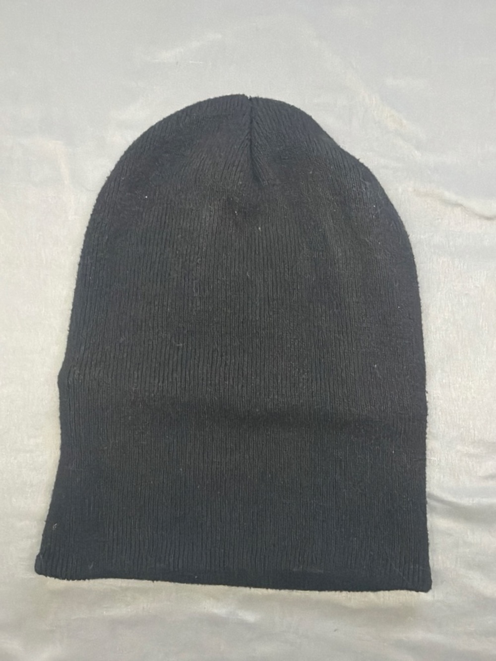 Men's Black Ribbed Knit Beanie Hat - Classic Winter Staple